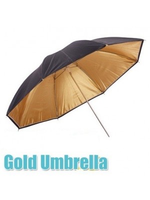 Black Gold Reflector 33 inch Umbrella HIRE