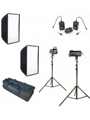 Menik GM300w Soft Box Flash Kit B
